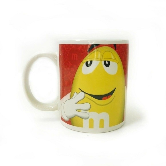 M&M Mug Official Licensed 2011 Collectors Promotional MUG Red & Yellow - Picture 5 of 10